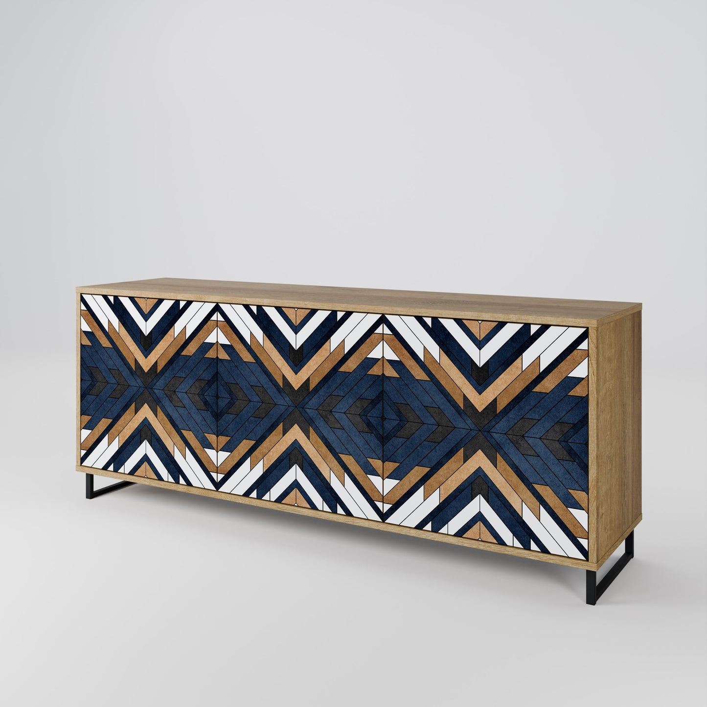 ARTFUL GEOMETRY 3-türiges Sideboard