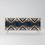 ARTFUL GEOMETRY Sideboard mit 3 Türen in Eiche-Optik