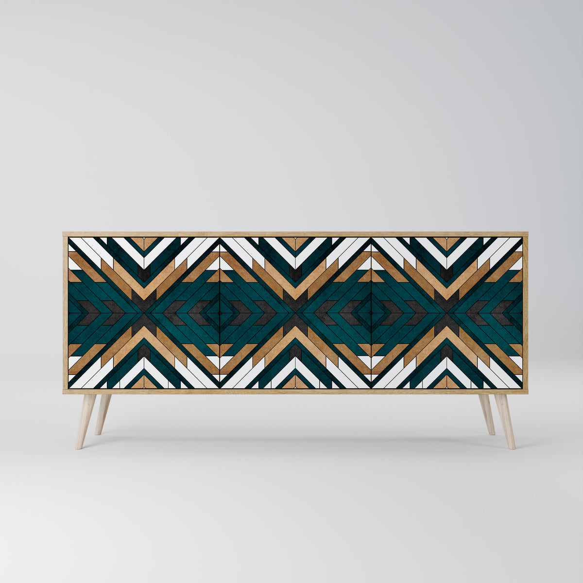 ARTISTIC GEOMETRY 3-türiges Sideboard