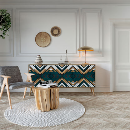 ARTISTIC GEOMETRY 3-türiges Sideboard
