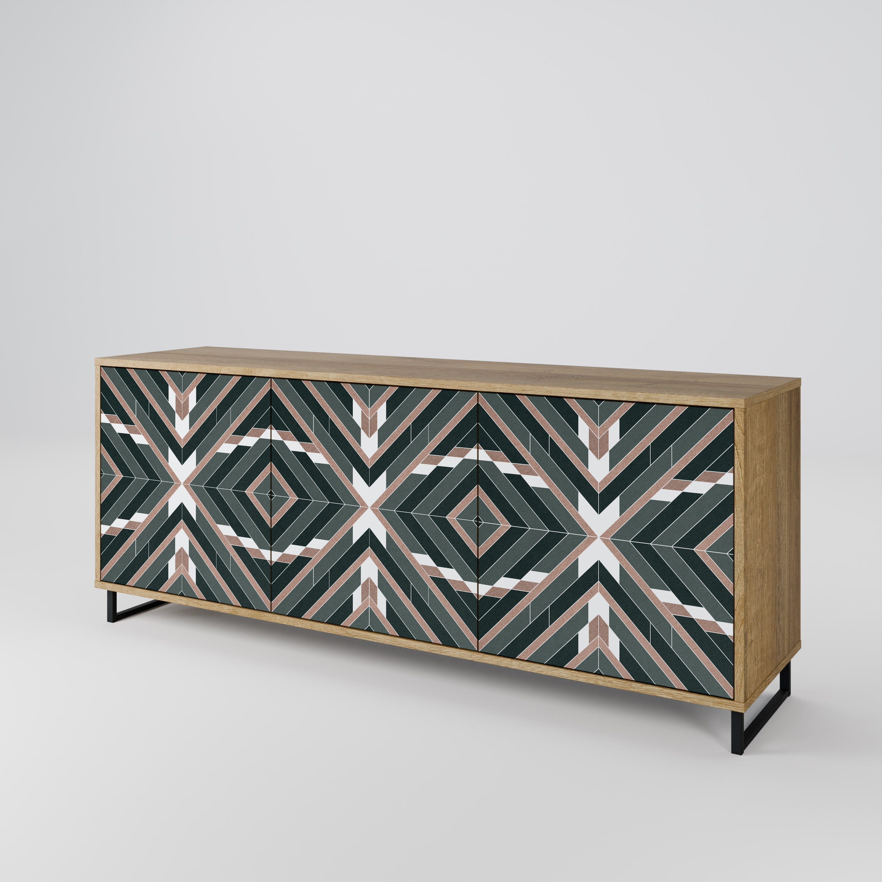 DIMENSION DELIGHTS 3-türiges Sideboard in Eichenoptik