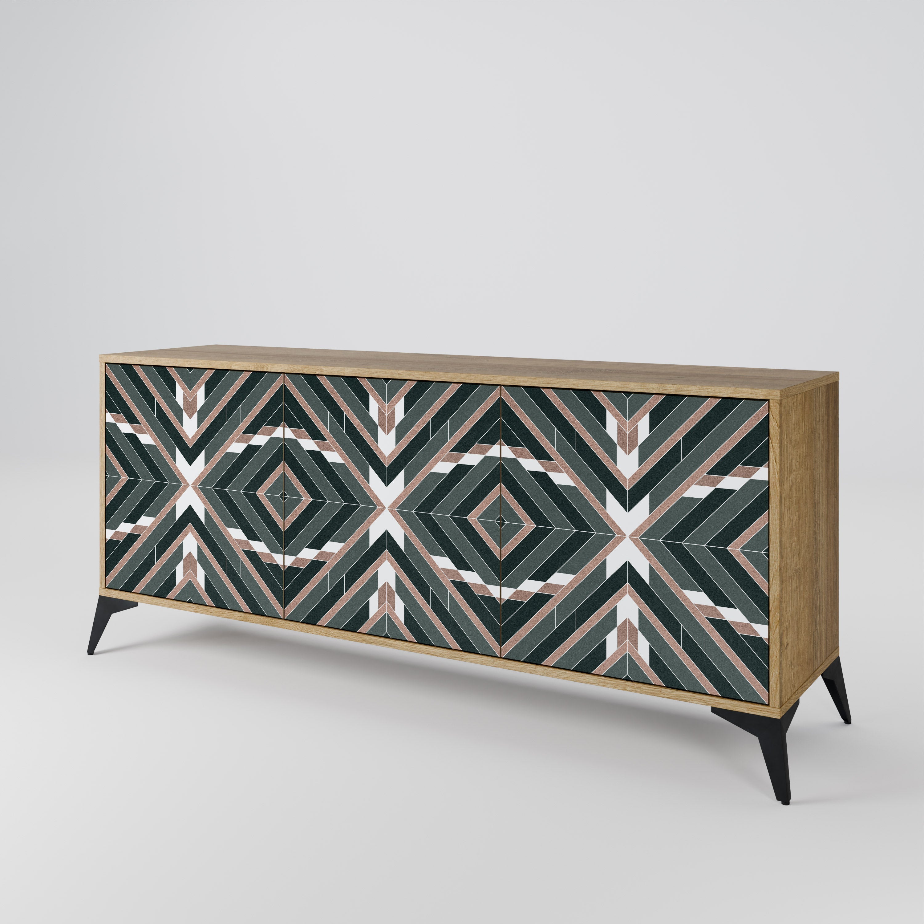 DIMENSION DELIGHTS 3-türiges Sideboard in Eichenoptik