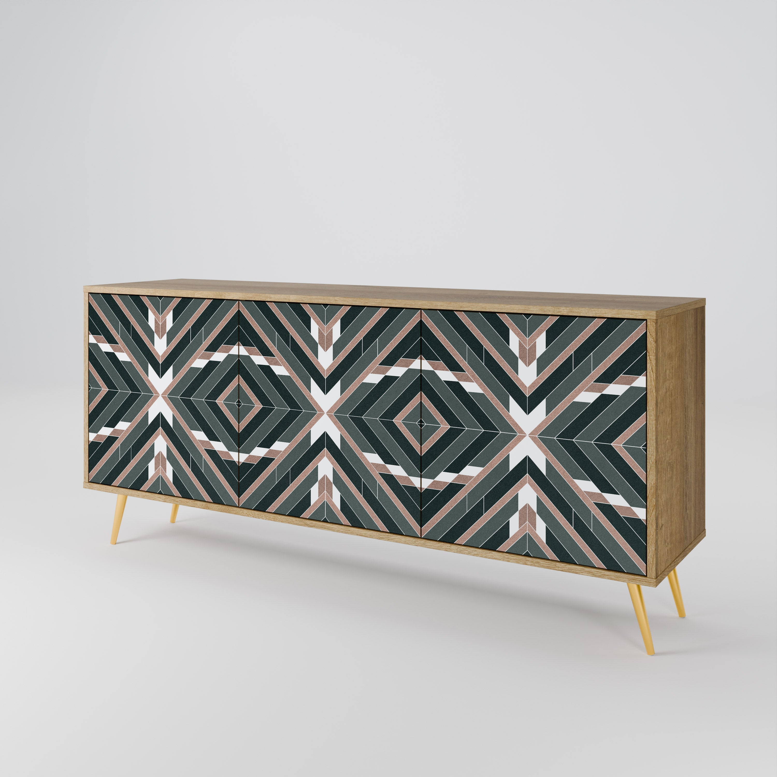 DIMENSION DELIGHTS 3-türiges Sideboard in Eichenoptik