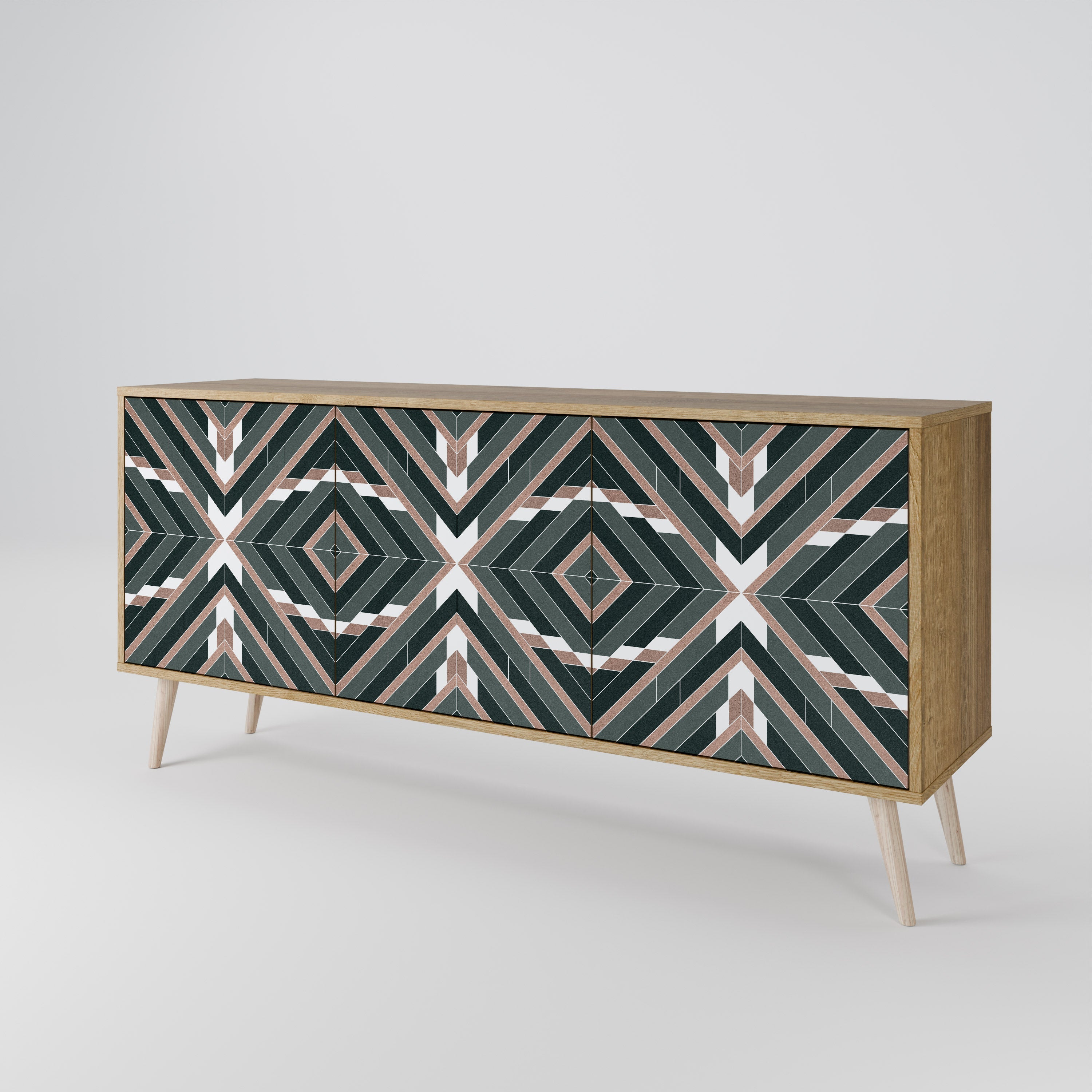 DIMENSION DELIGHTS 3-türiges Sideboard in Eichenoptik