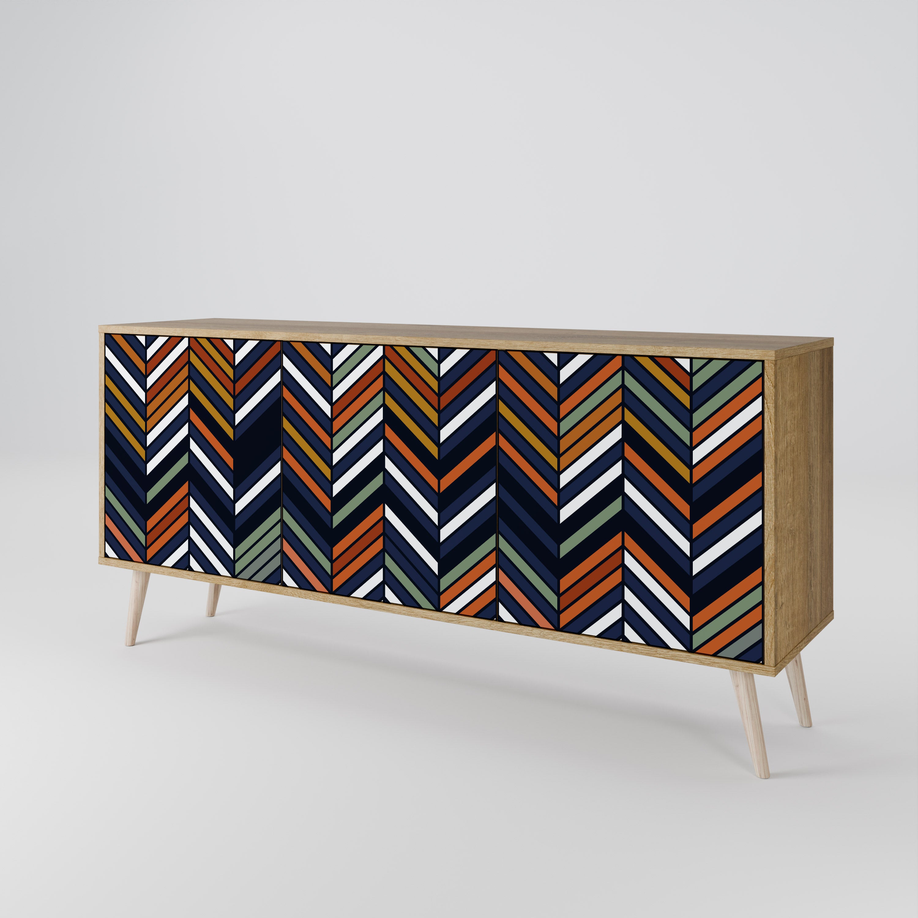 VIBRANT PATCHWORK 3-Door Sideboard