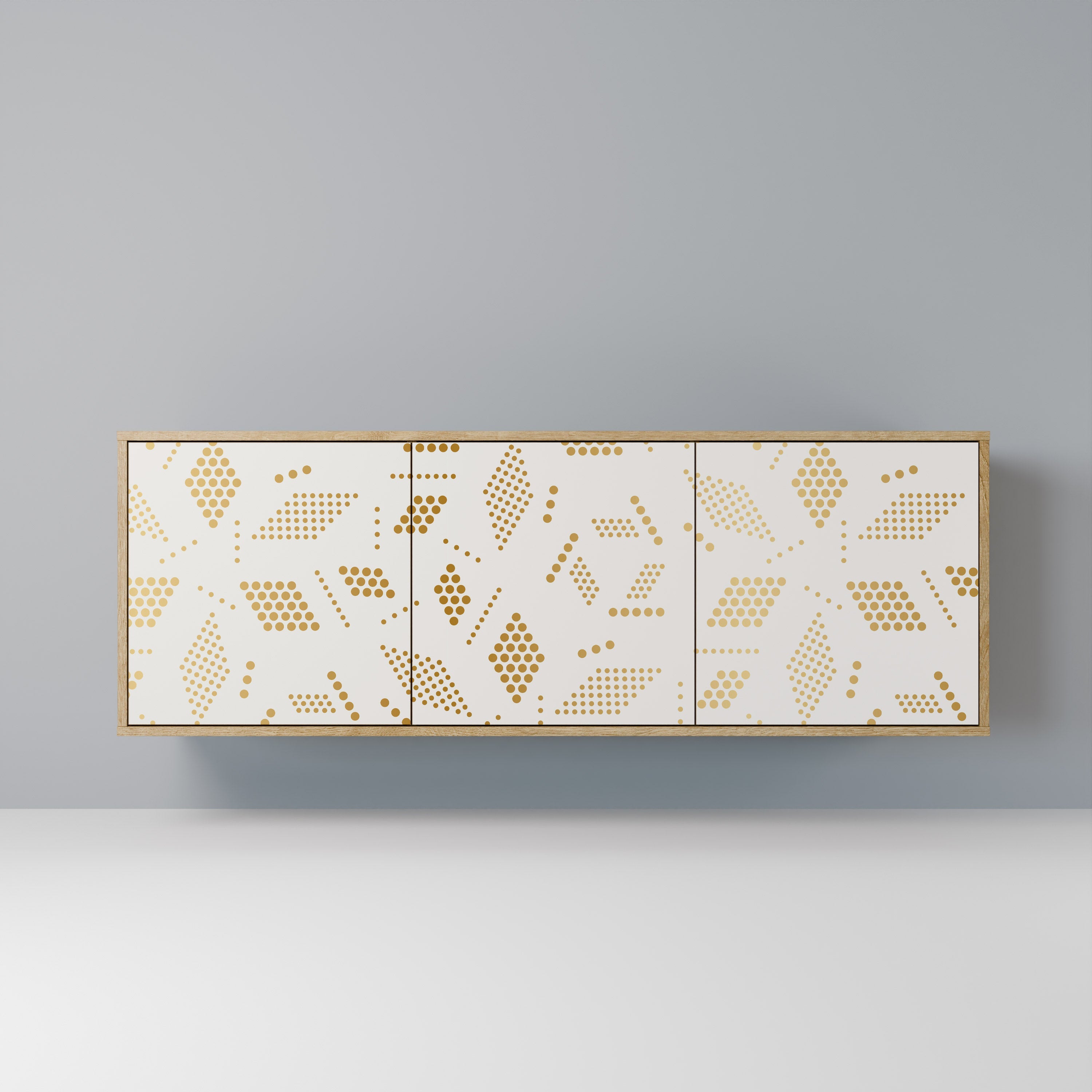 SPOTTED DAZE 3-türiges Sideboard in Eichenoptik