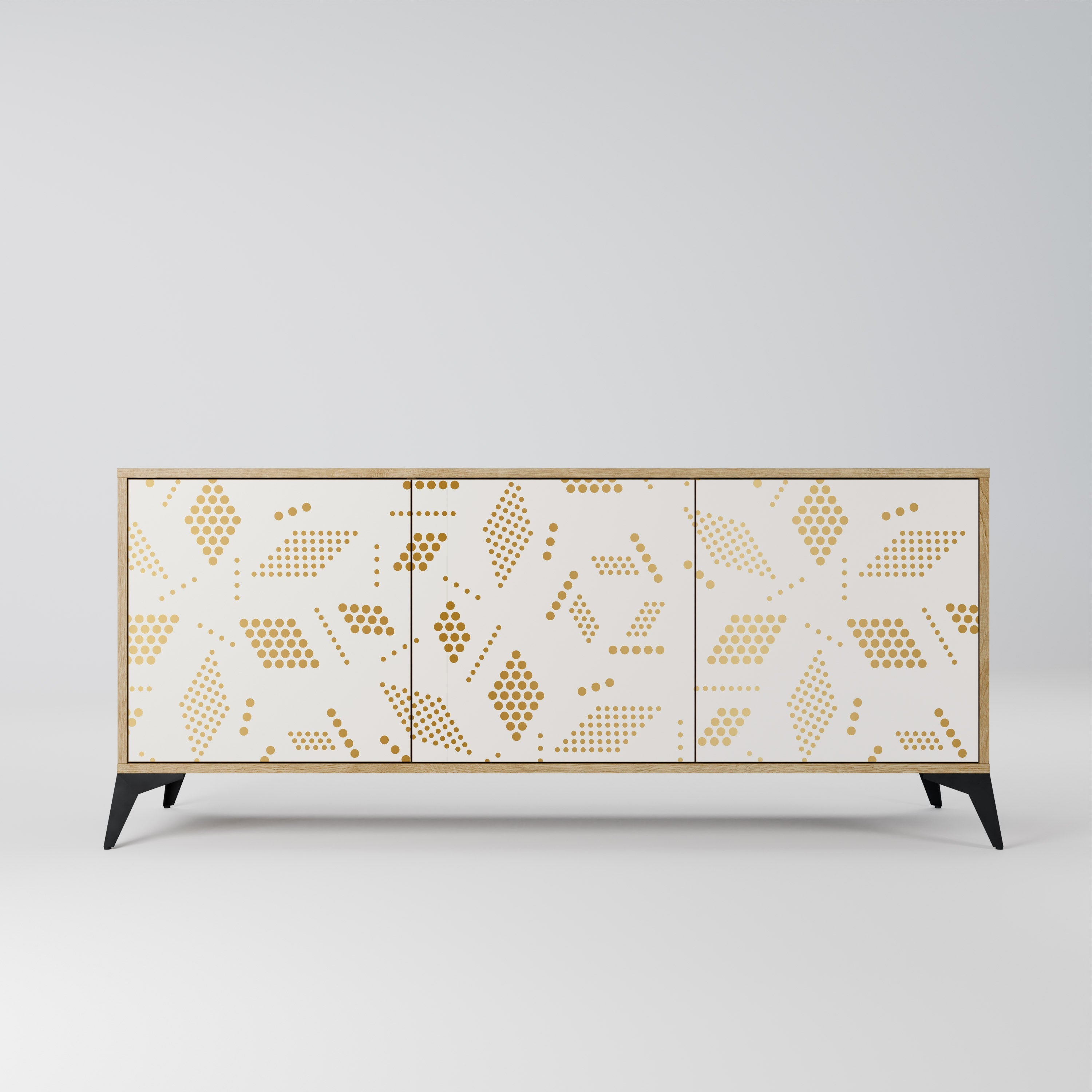 SPOTTED DAZE 3-türiges Sideboard in Eichenoptik