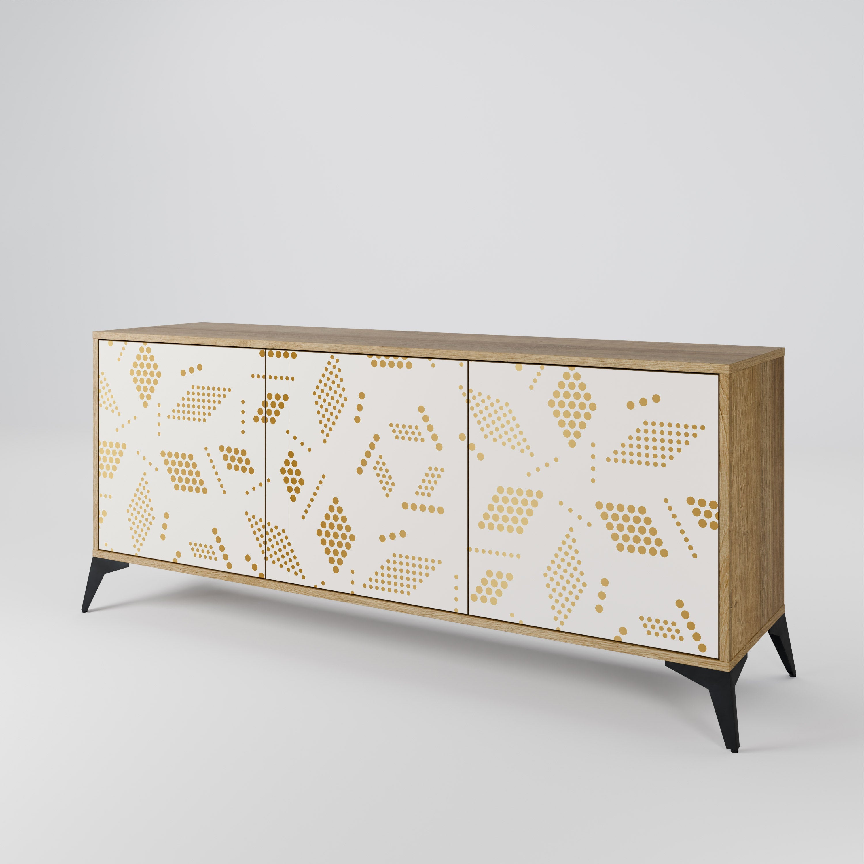 SPOTTED DAZE 3-türiges Sideboard in Eichenoptik