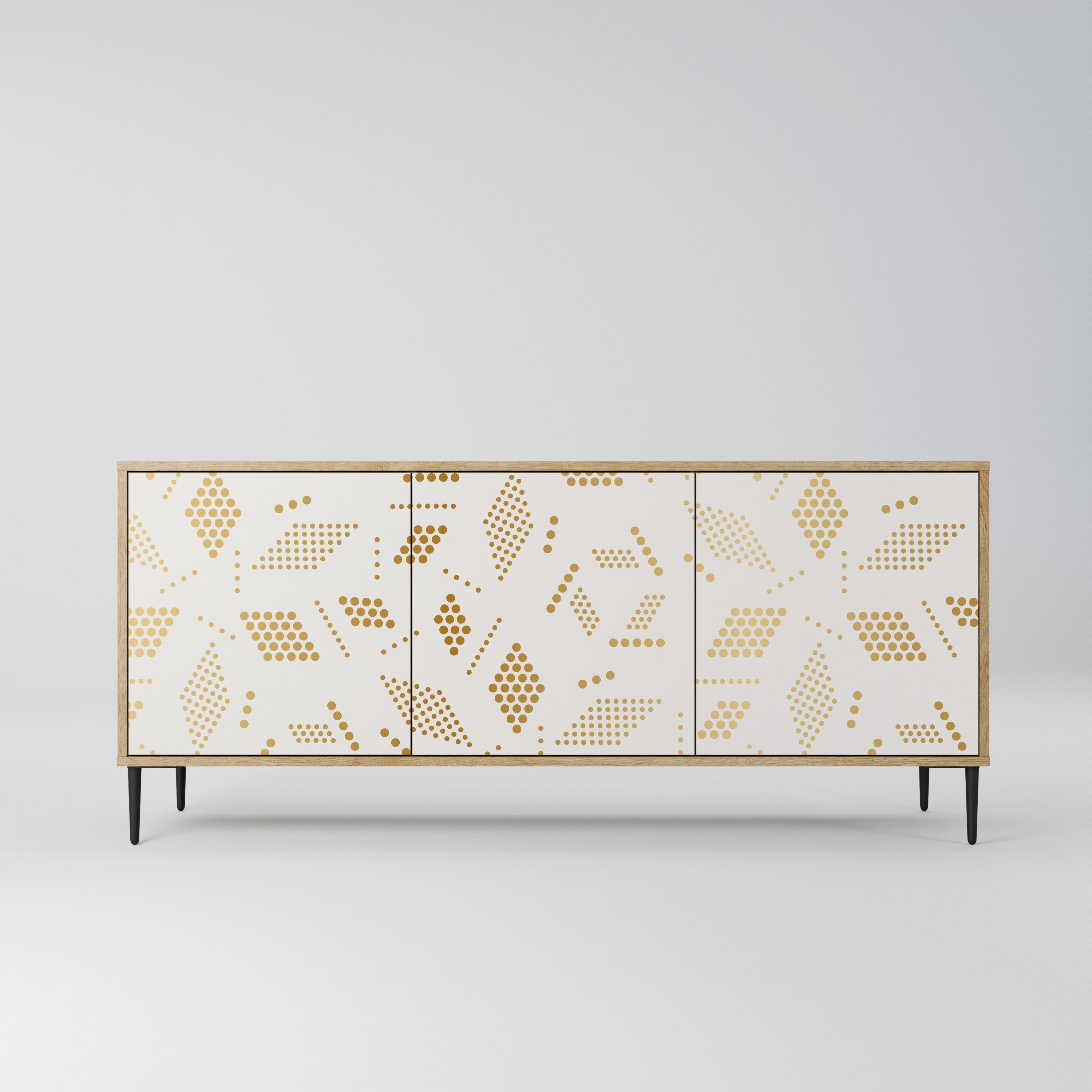 SPOTTED DAZE 3-türiges Sideboard in Eichenoptik