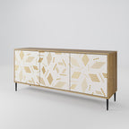 SPOTTED DAZE Sideboard mit 3 Türen in Eiche-Optik