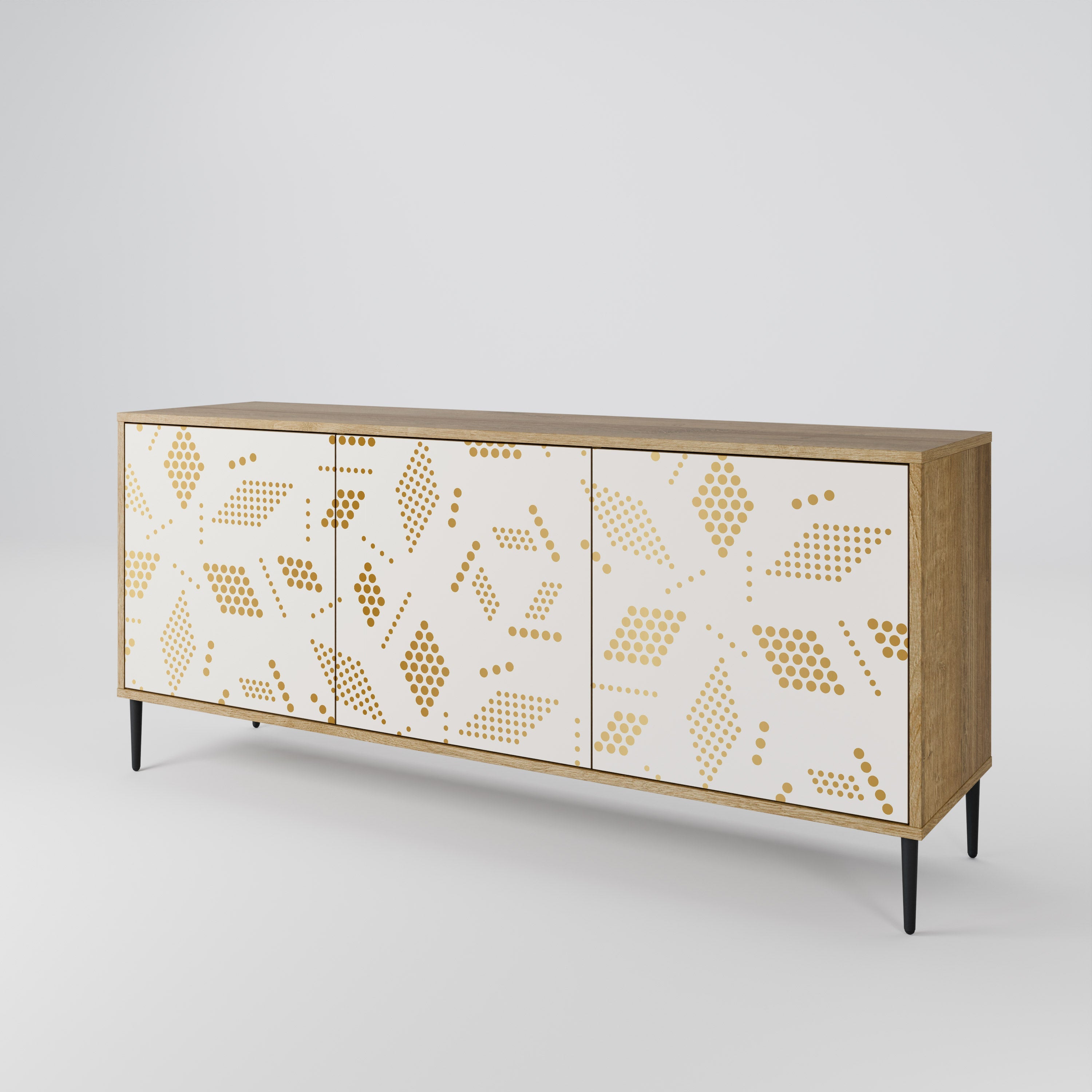 SPOTTED DAZE 3-türiges Sideboard in Eichenoptik
