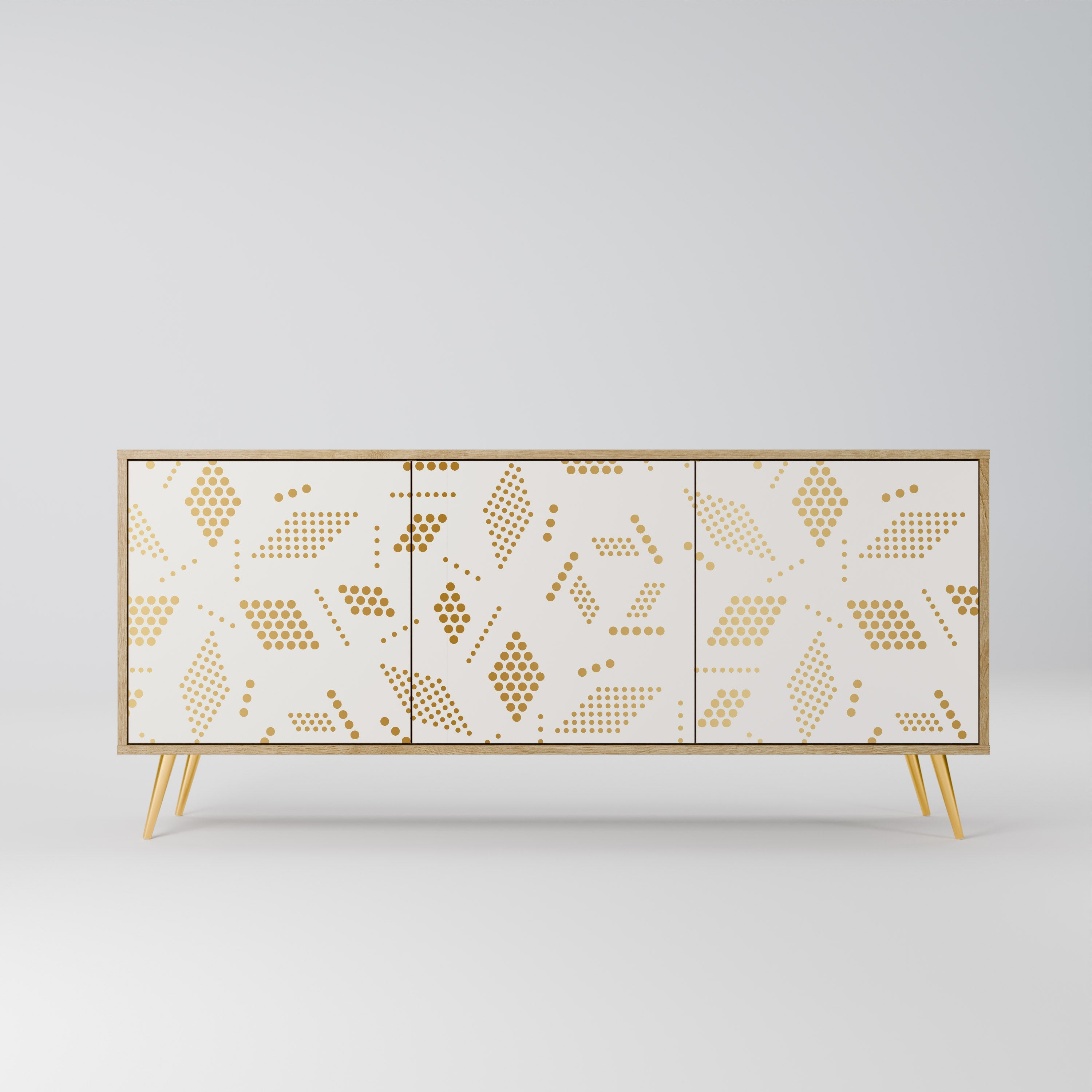 SPOTTED DAZE 3-türiges Sideboard in Eichenoptik