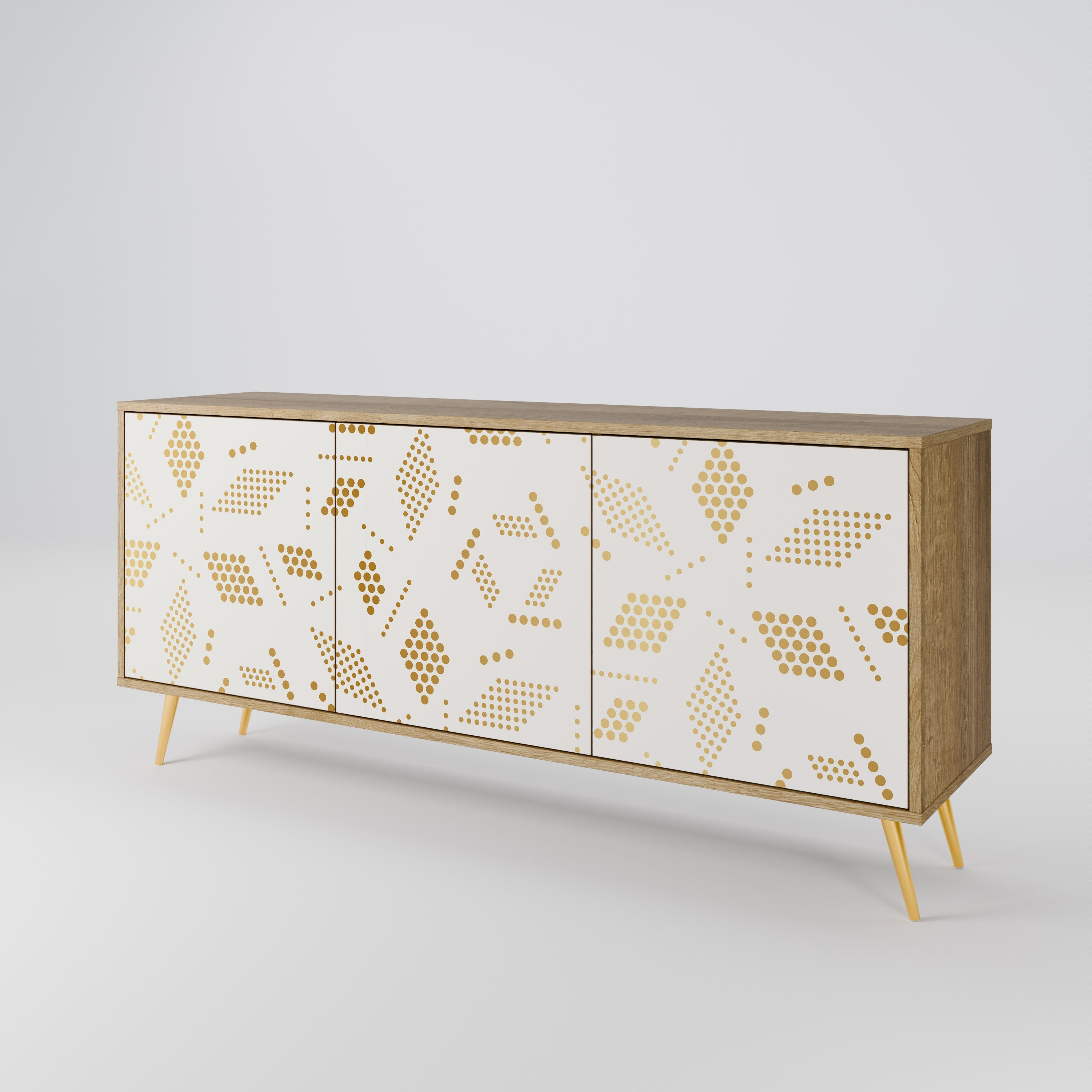 SPOTTED DAZE 3-türiges Sideboard in Eichenoptik