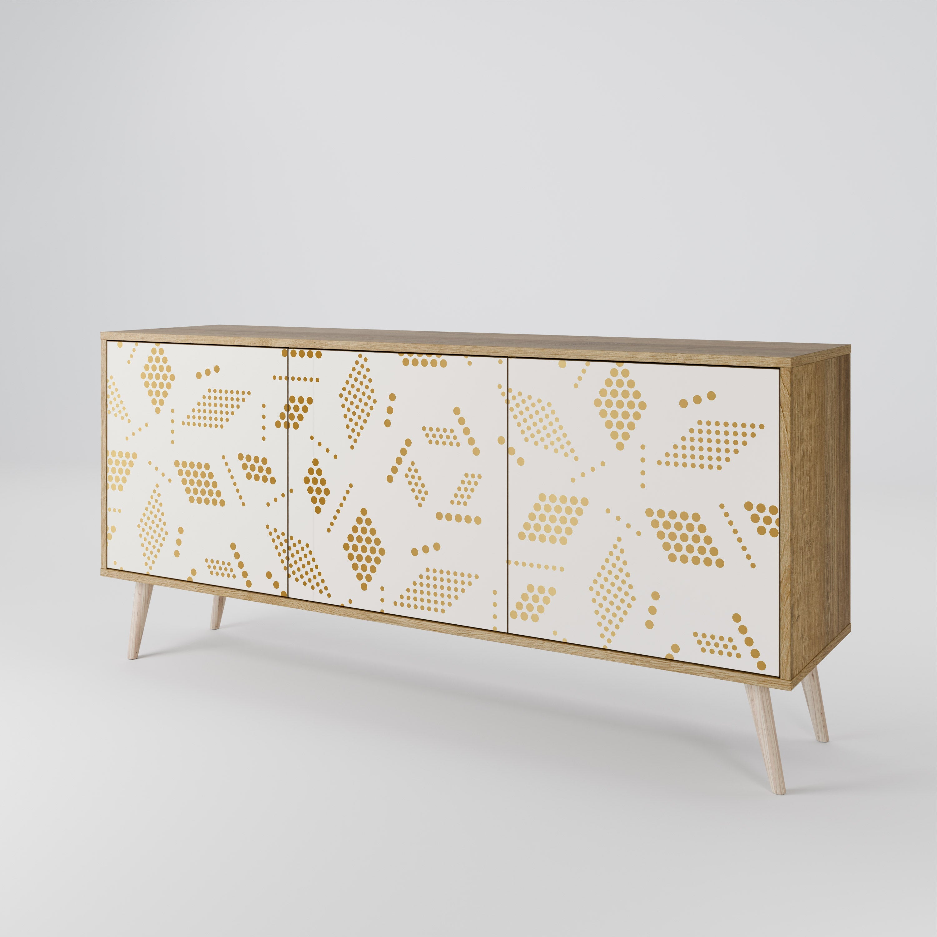 SPOTTED DAZE 3-türiges Sideboard in Eichenoptik
