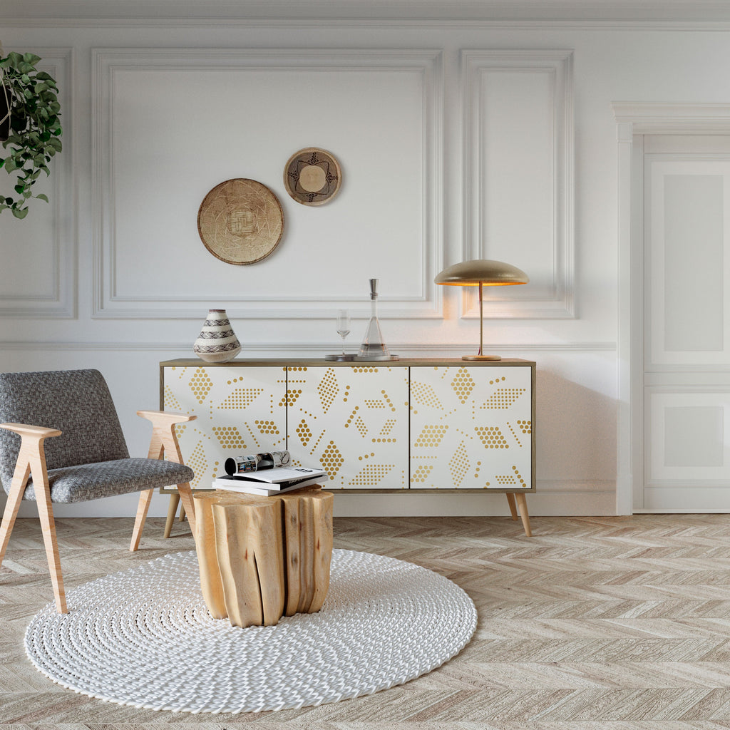 SPOTTED DAZE 3-türiges Sideboard in Eichenoptik