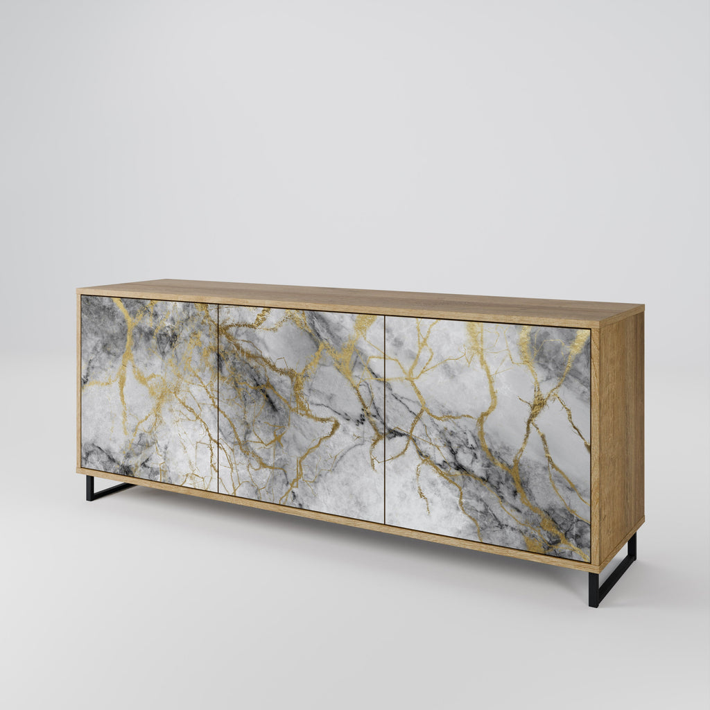 TIMELESS GLIDE 3-türiges Sideboard in Eichenoptik