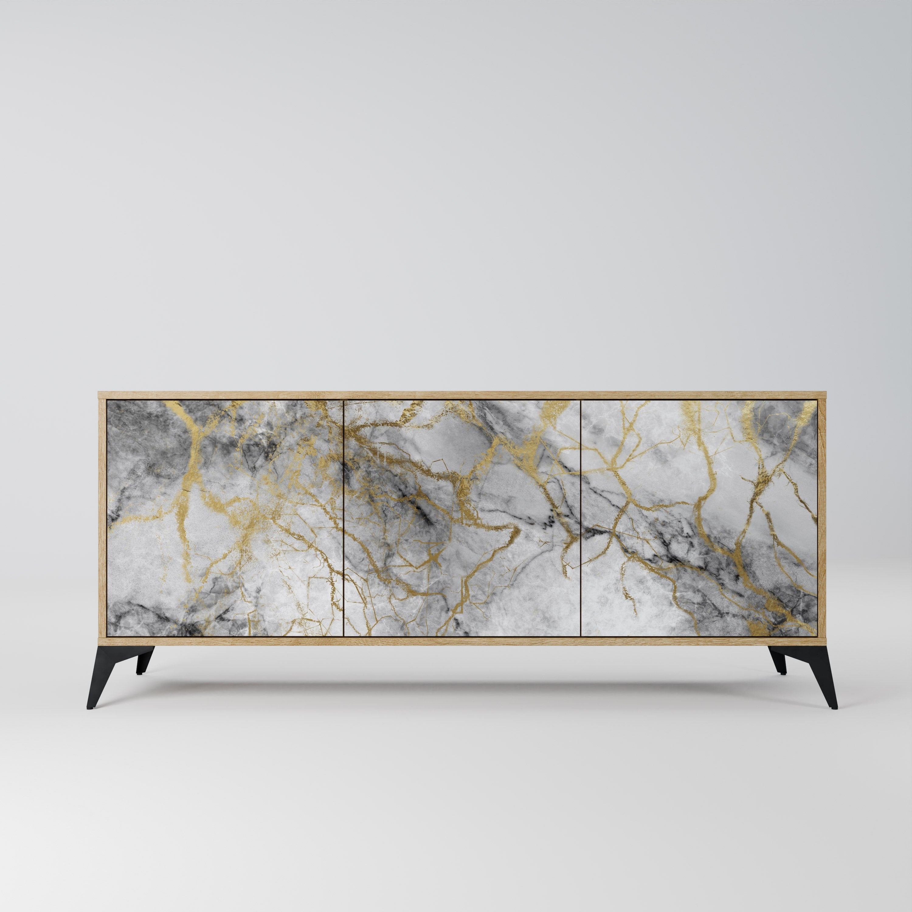 TIMELESS GLIDE 3-türiges Sideboard in Eichenoptik