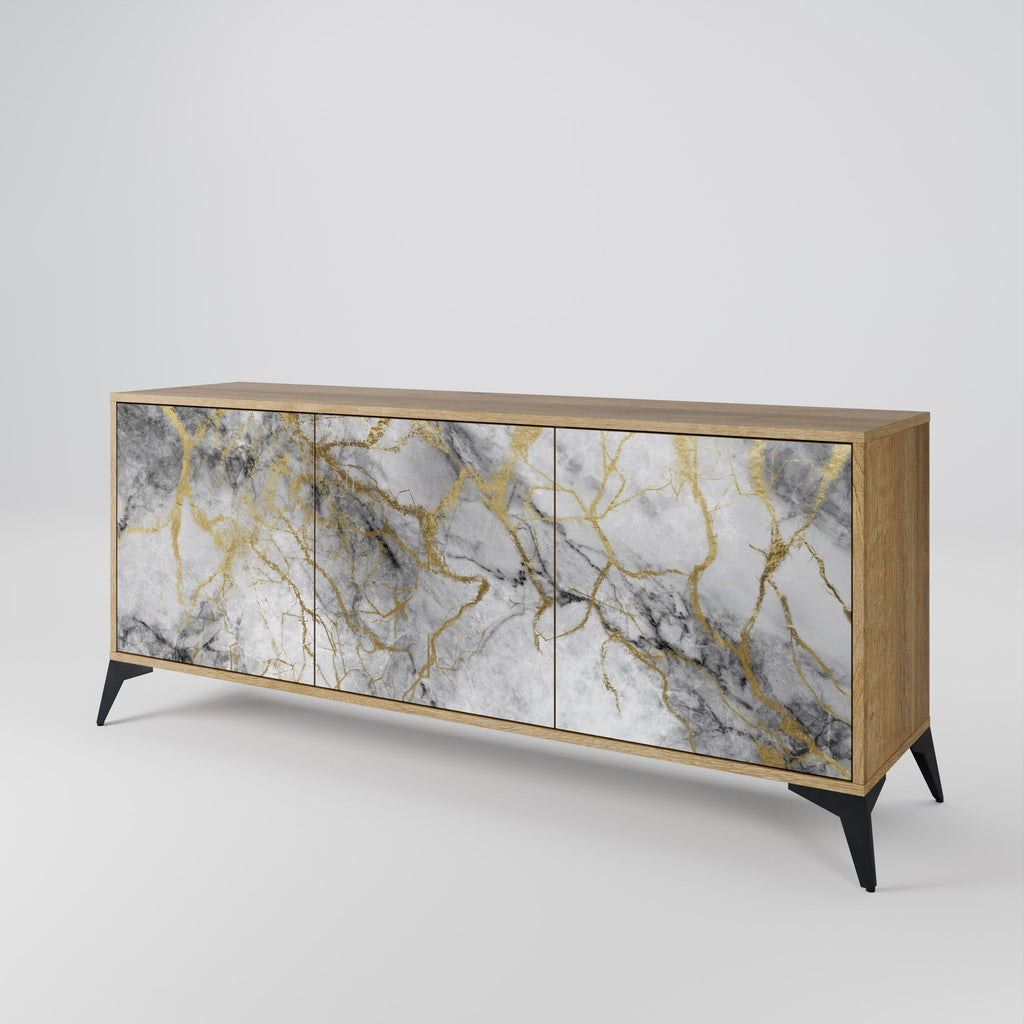 TIMELESS GLIDE 3-türiges Sideboard in Eichenoptik
