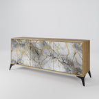 TIMELESS GLIDE Sideboard mit 3 Türen in Eiche-Optik