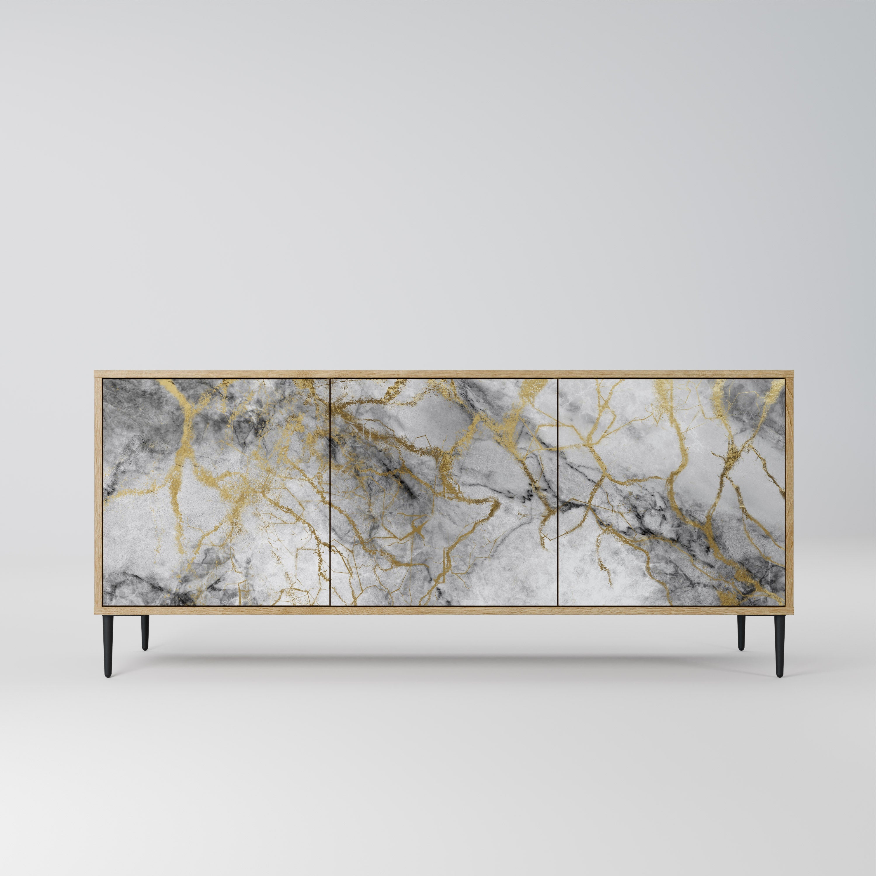 TIMELESS GLIDE 3-türiges Sideboard in Eichenoptik