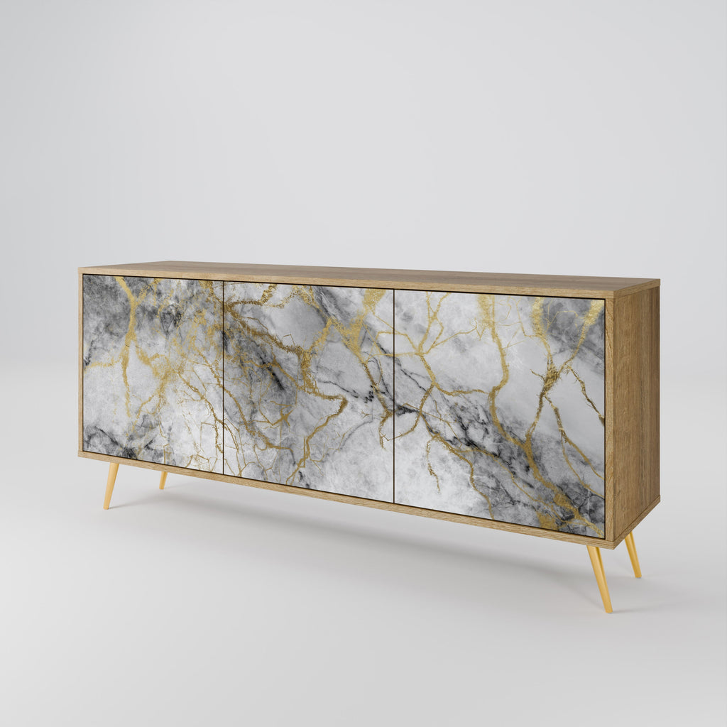 TIMELESS GLIDE 3-türiges Sideboard in Eichenoptik