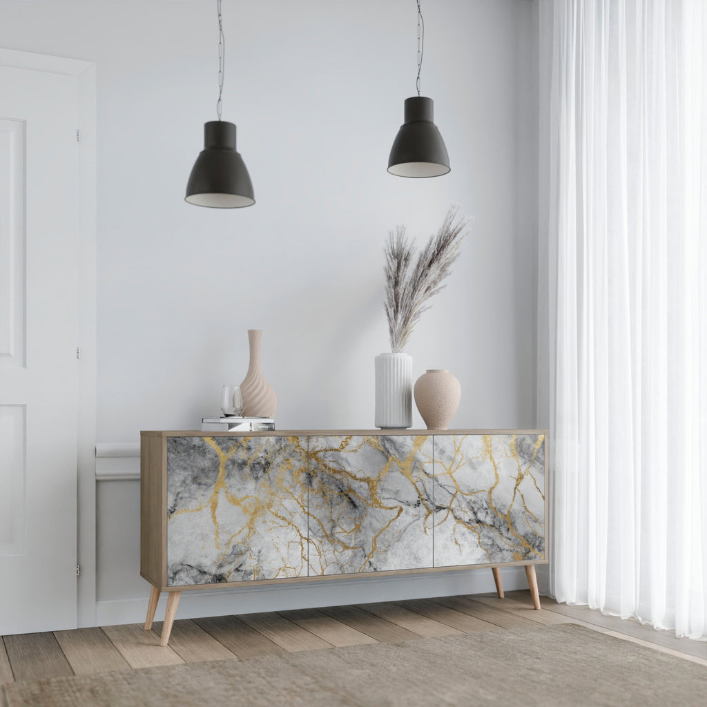 TIMELESS GLIDE 3-türiges Sideboard in Eichenoptik