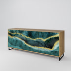 GOLDRUSH ODYSSEY Sideboard mit 3 Türen in Eiche-Optik