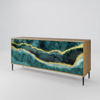 GOLDRUSH ODYSSEY Sideboard mit 3 Türen in Eiche-Optik
