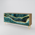 GOLDRUSH ODYSSEY Sideboard mit 3 Türen in Eiche-Optik