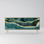 GOLDRUSH ODYSSEY Sideboard mit 3 Türen in Eiche-Optik