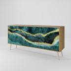 GOLDRUSH ODYSSEY Sideboard mit 3 Türen in Eiche-Optik