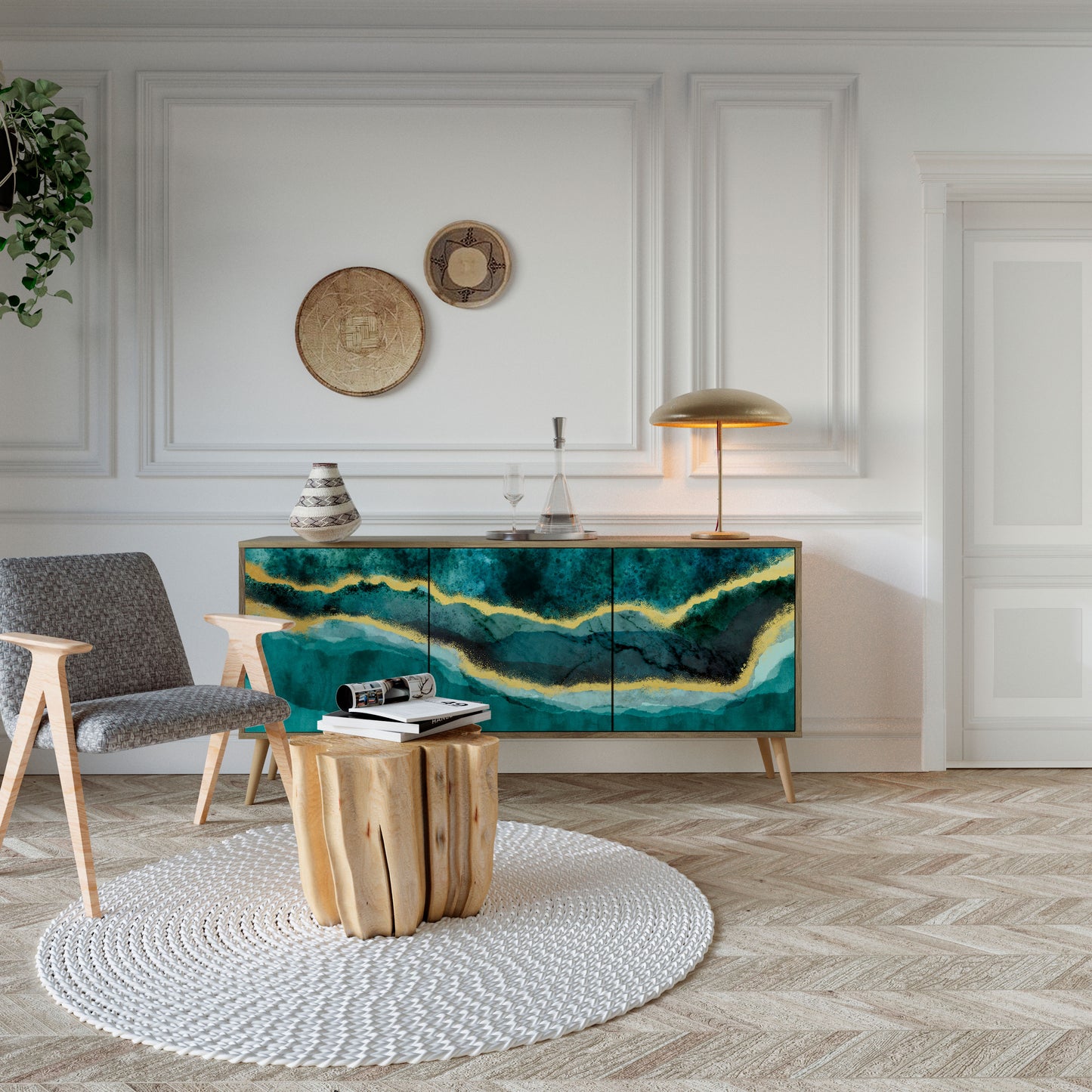 GOLDRUSH ODYSSEY 3-türiges Sideboard