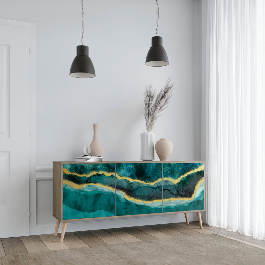 GOLDRUSH ODYSSEY 3-türiges Sideboard in Eichenoptik