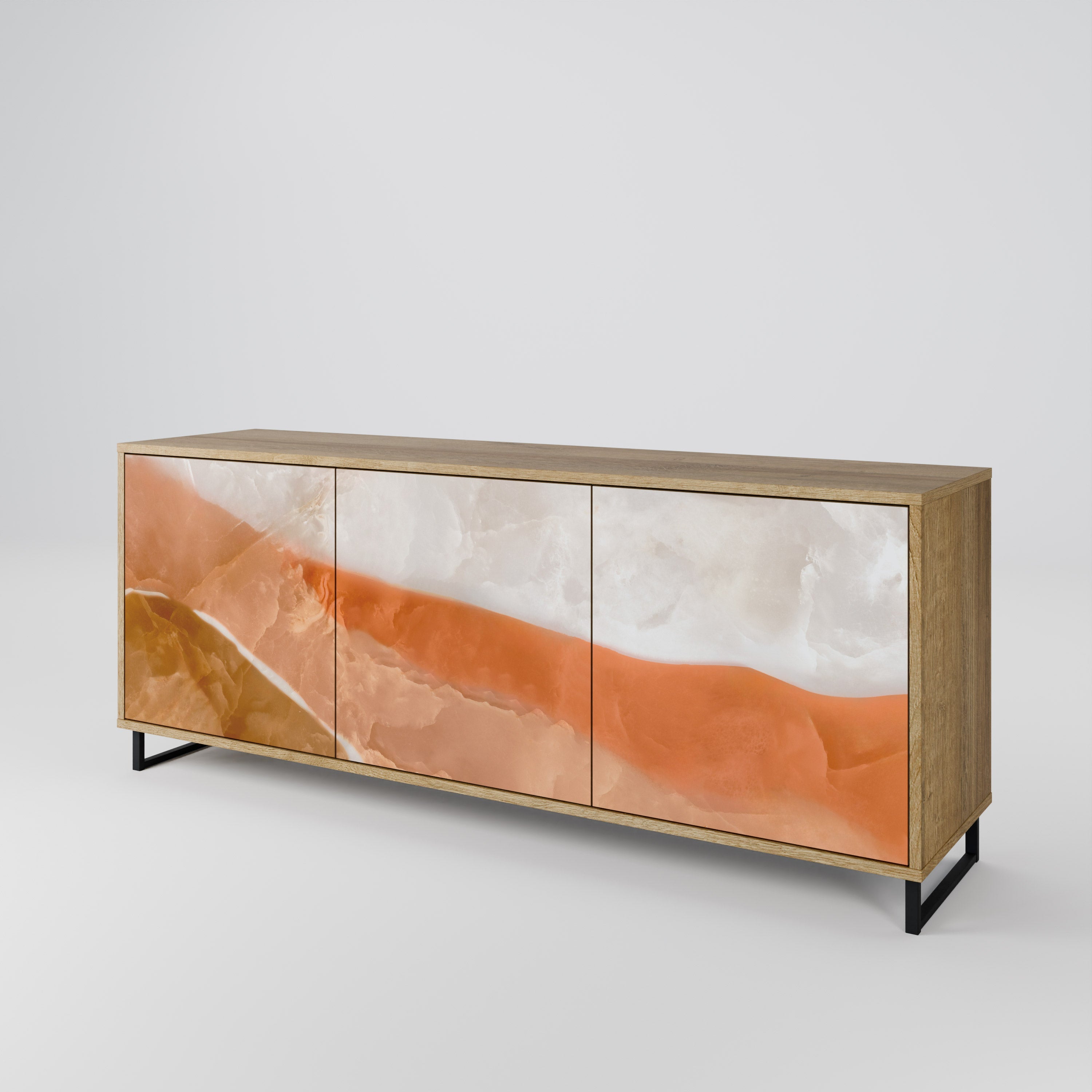 SANDHILLS SPLENDOUR 3-türiges Sideboard in Eichenoptik