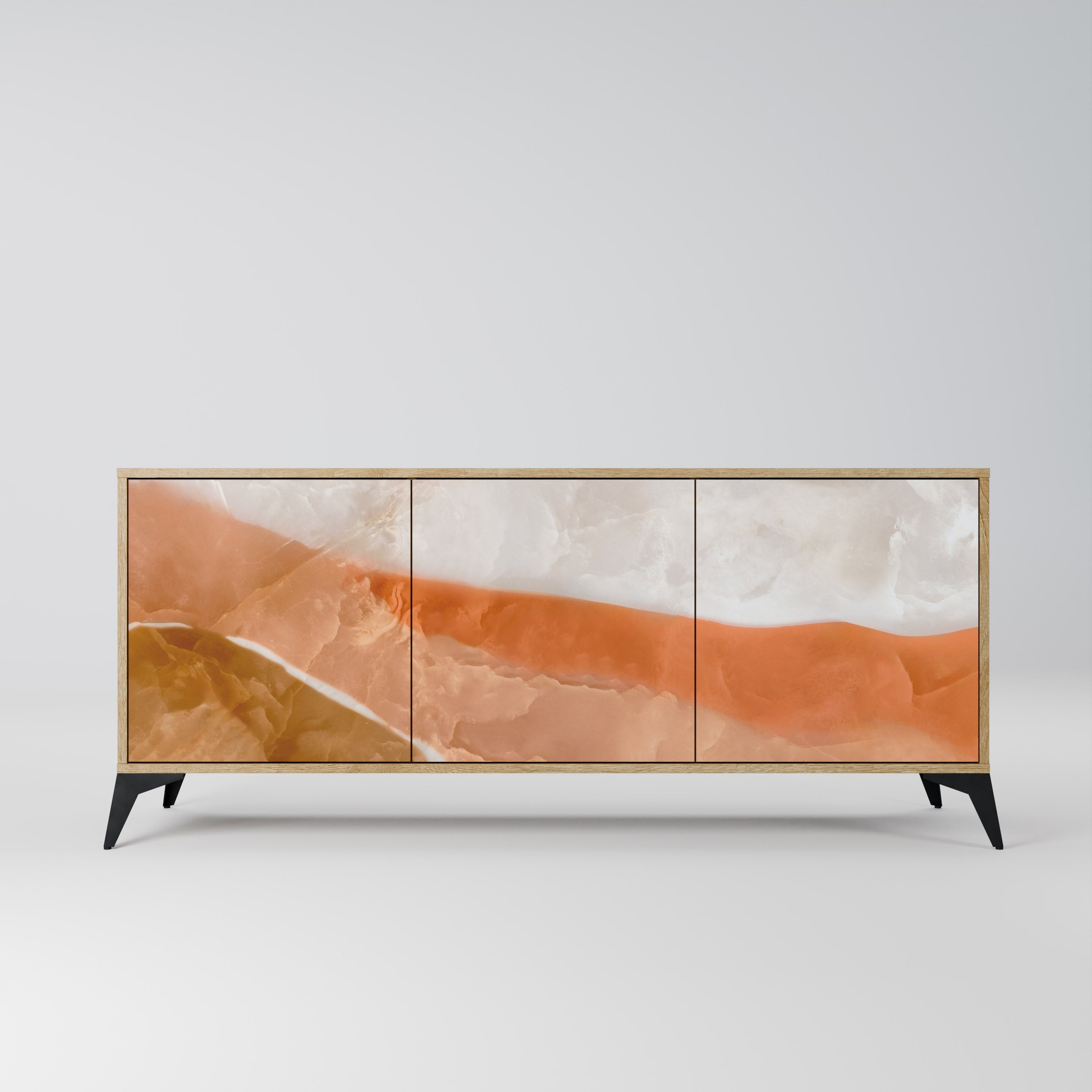 SANDHILLS SPLENDOUR 3-türiges Sideboard in Eichenoptik