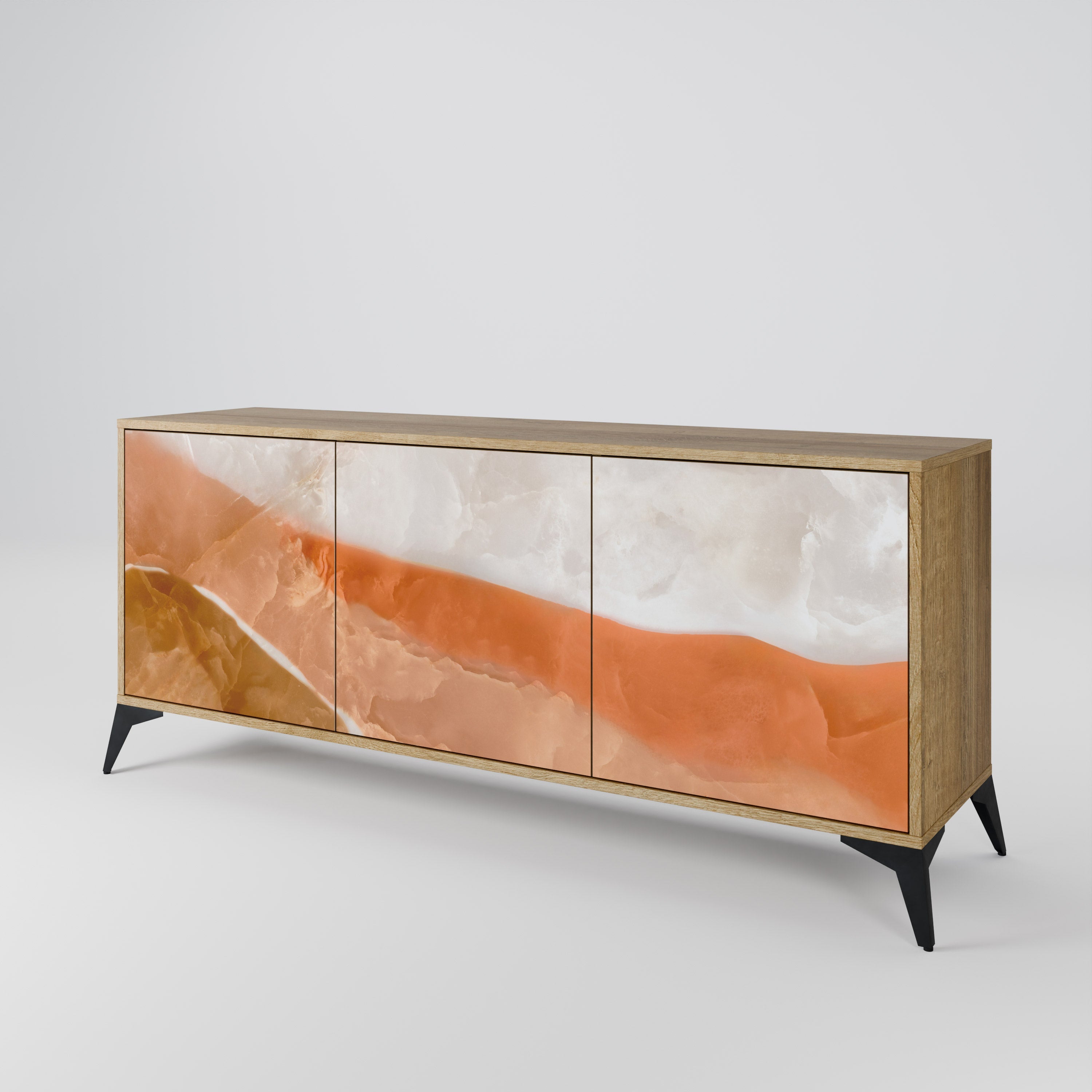 SANDHILLS SPLENDOUR 3-türiges Sideboard in Eichenoptik