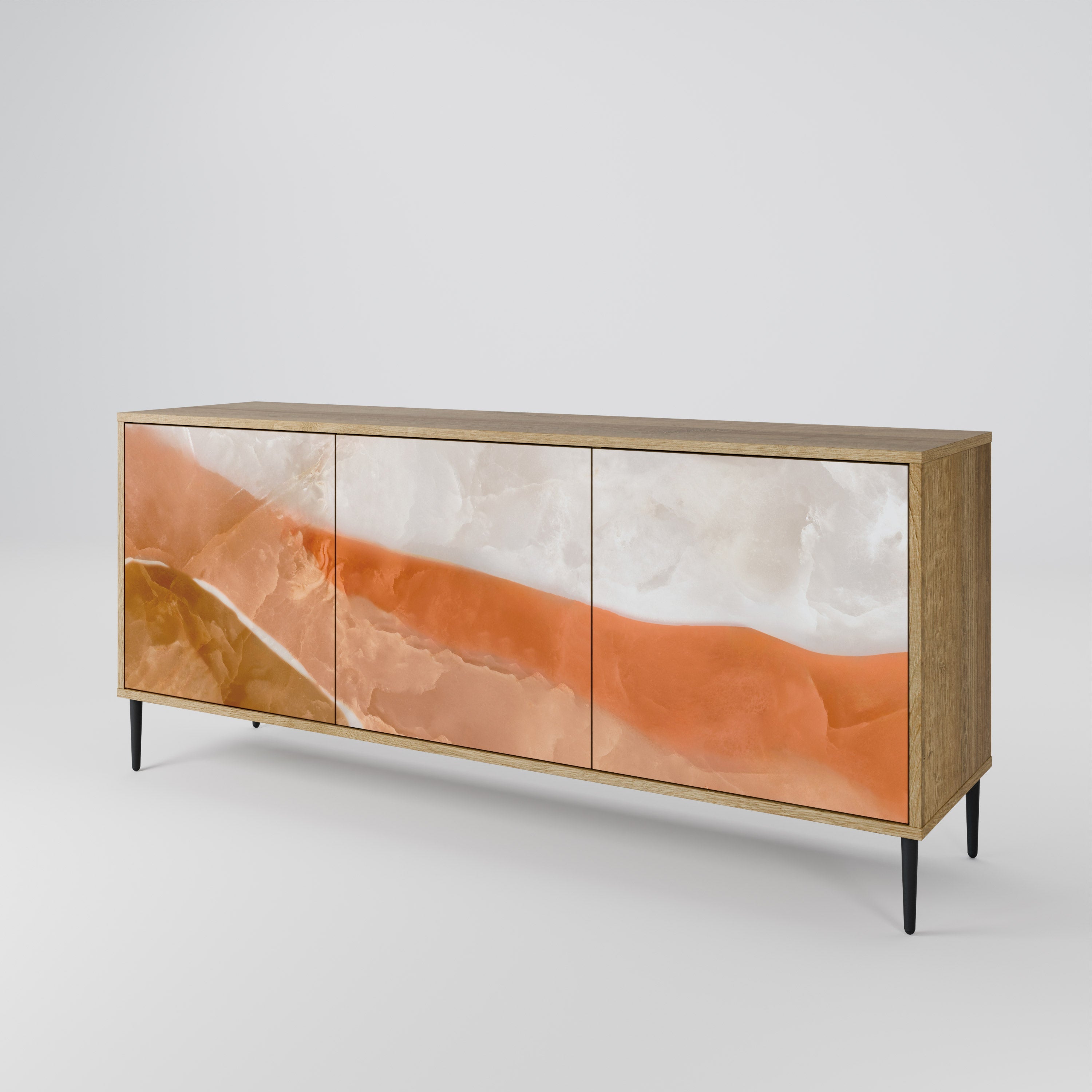 SANDHILLS SPLENDOUR 3-türiges Sideboard in Eichenoptik