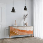 SANDHILLS SPLENDOUR Sideboard mit 3 Türen in Eiche-Optik
