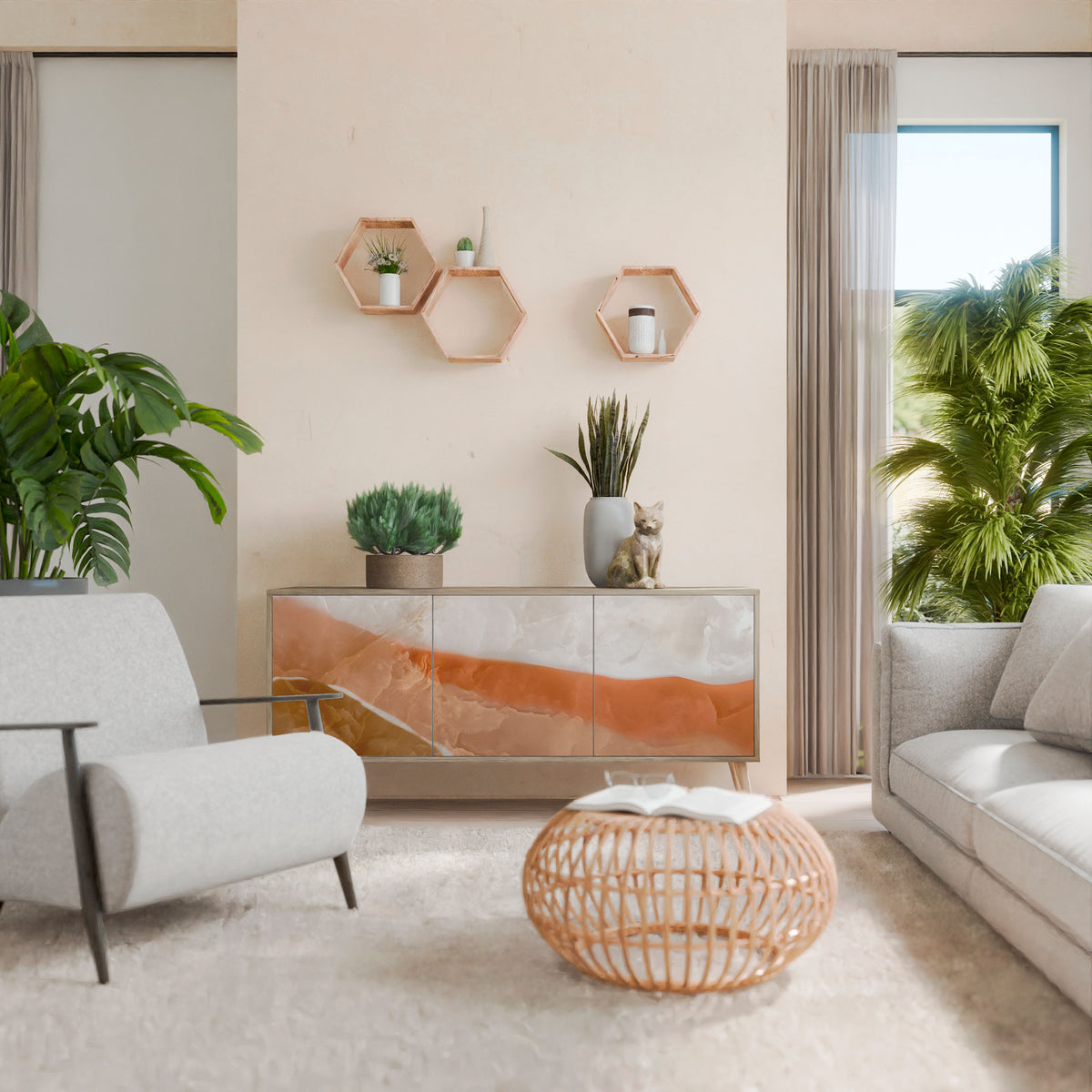 SANDHILLS SPLENDOUR 3-türiges Sideboard