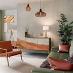 SANDHILLS SPLENDOUR Sideboard mit 3 Türen in Eiche-Optik