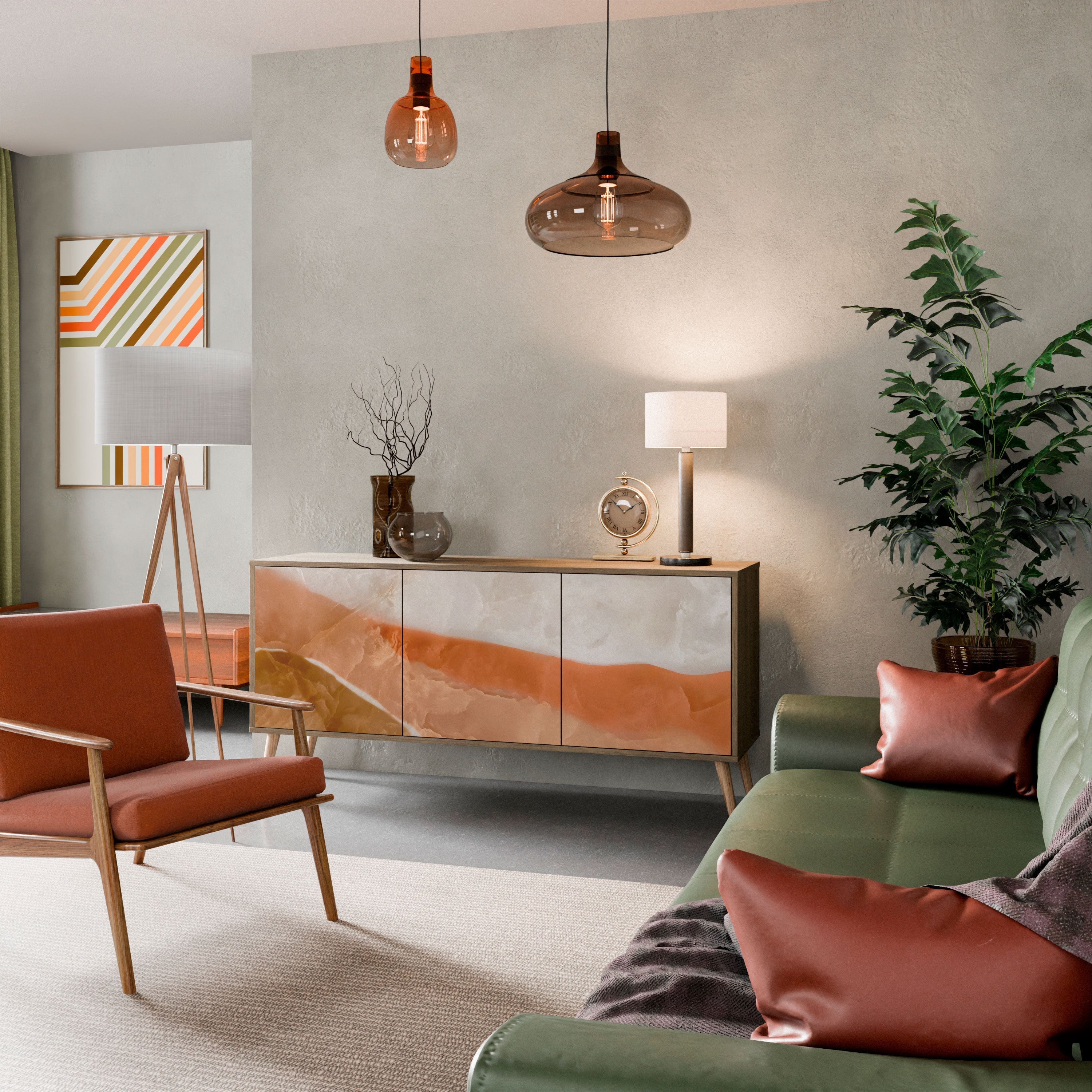 SANDHILLS SPLENDOUR 3-türiges Sideboard in Eichenoptik