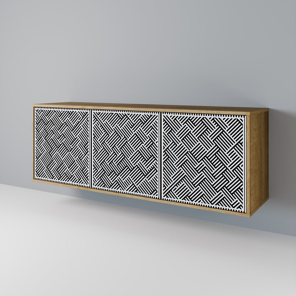 TEMPORARY SEQUENCE 3-türiges Sideboard in Eichenoptik