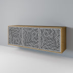 TEMPORARY SEQUENCE Sideboard mit 3 Türen in Eiche-Optik