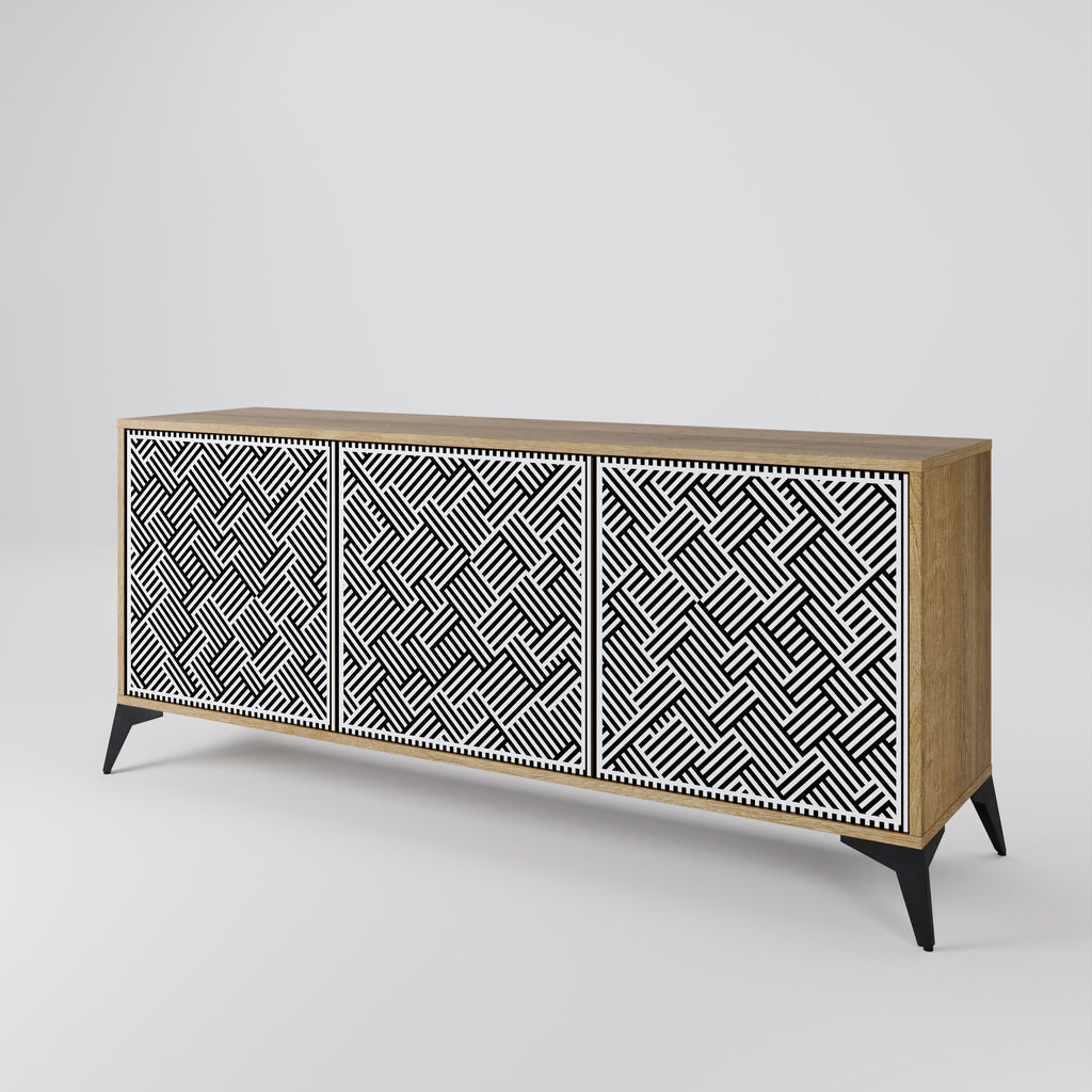 TEMPORARY SEQUENCE 3-türiges Sideboard in Eichenoptik