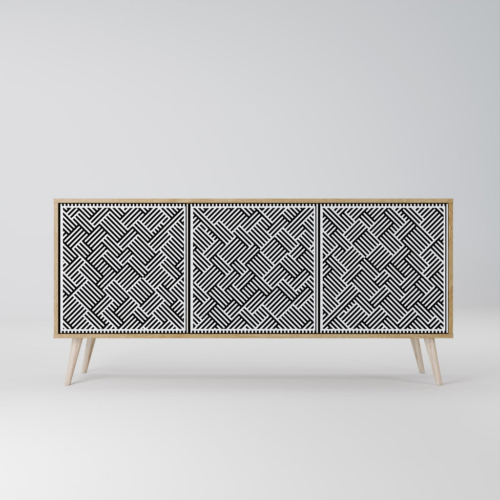 TEMPORARY SEQUENCE 3-türiges Sideboard in Eichenoptik