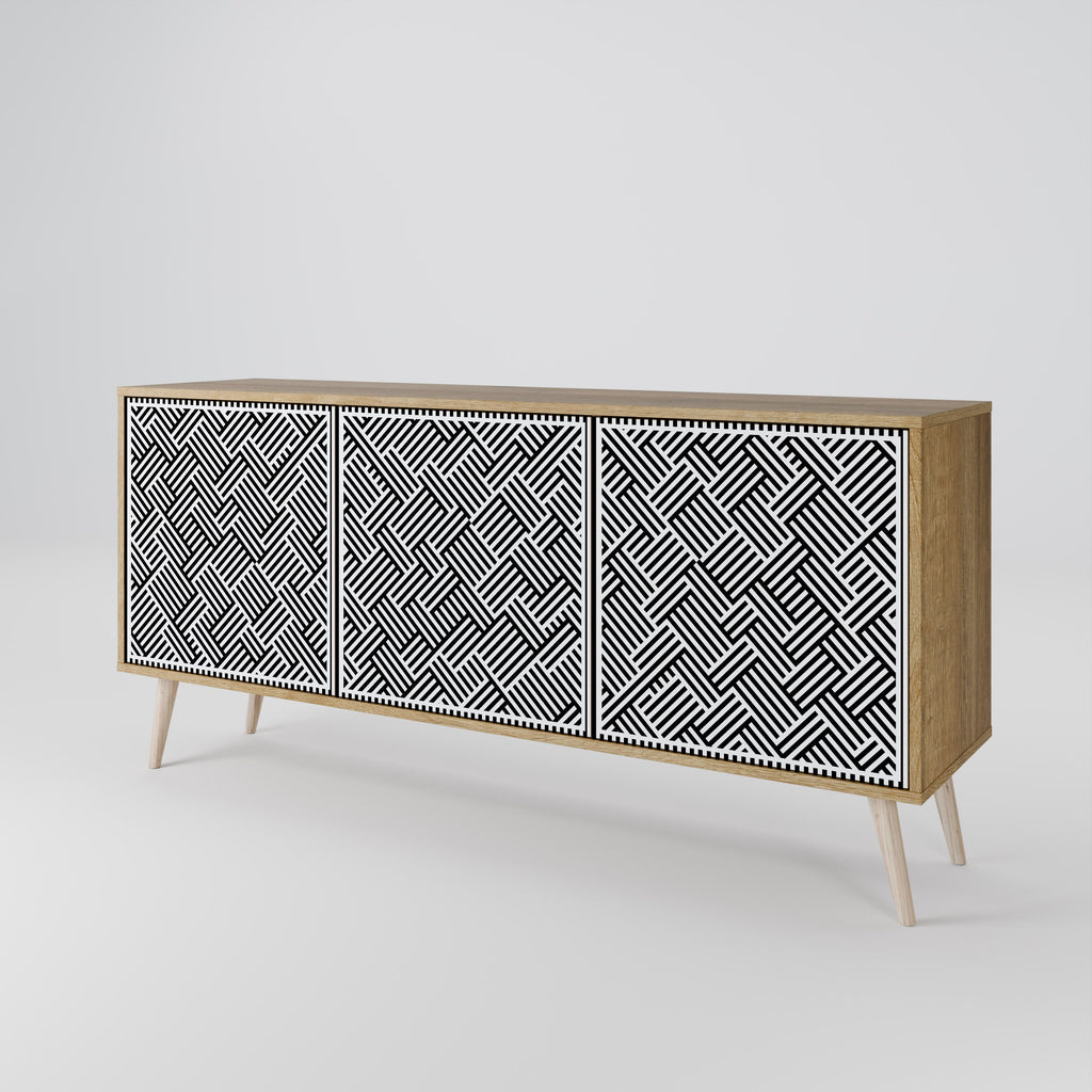 TEMPORARY SEQUENCE 3-türiges Sideboard in Eichenoptik