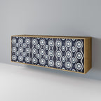 GRAPHITE EYES Sideboard mit 3 Türen in Eiche-Optik