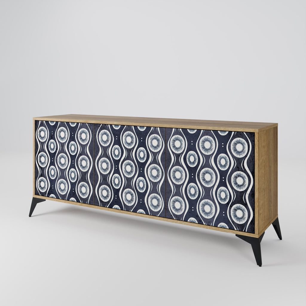 GRAPHITE EYES 3-türiges Sideboard in Eichenoptik