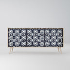 GRAPHITE EYES Sideboard mit 3 Türen in Eiche-Optik