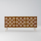 BROWN EYES 3-Door Sideboard in Oak Effect